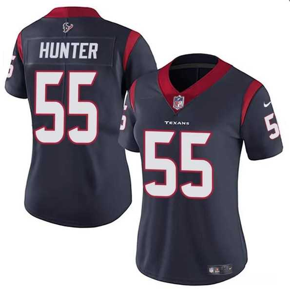 Women%27s Houston Texans #55 Danielle Hunter Navy Vapor Untouchable Limited Stitched Jersey Dzhi